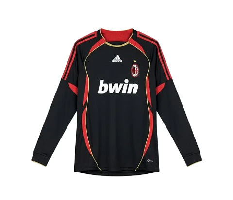 Camiseta retro de manga larga del AC Milan 2006-07