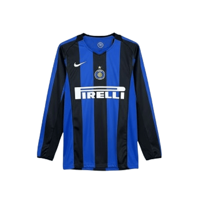 Inter de Milão retro manga cumprida 2004-05 1