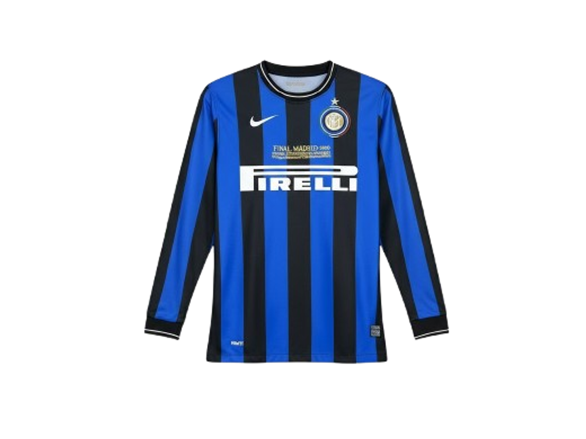 Inter de Milão retro manga cumrprida 2010 1