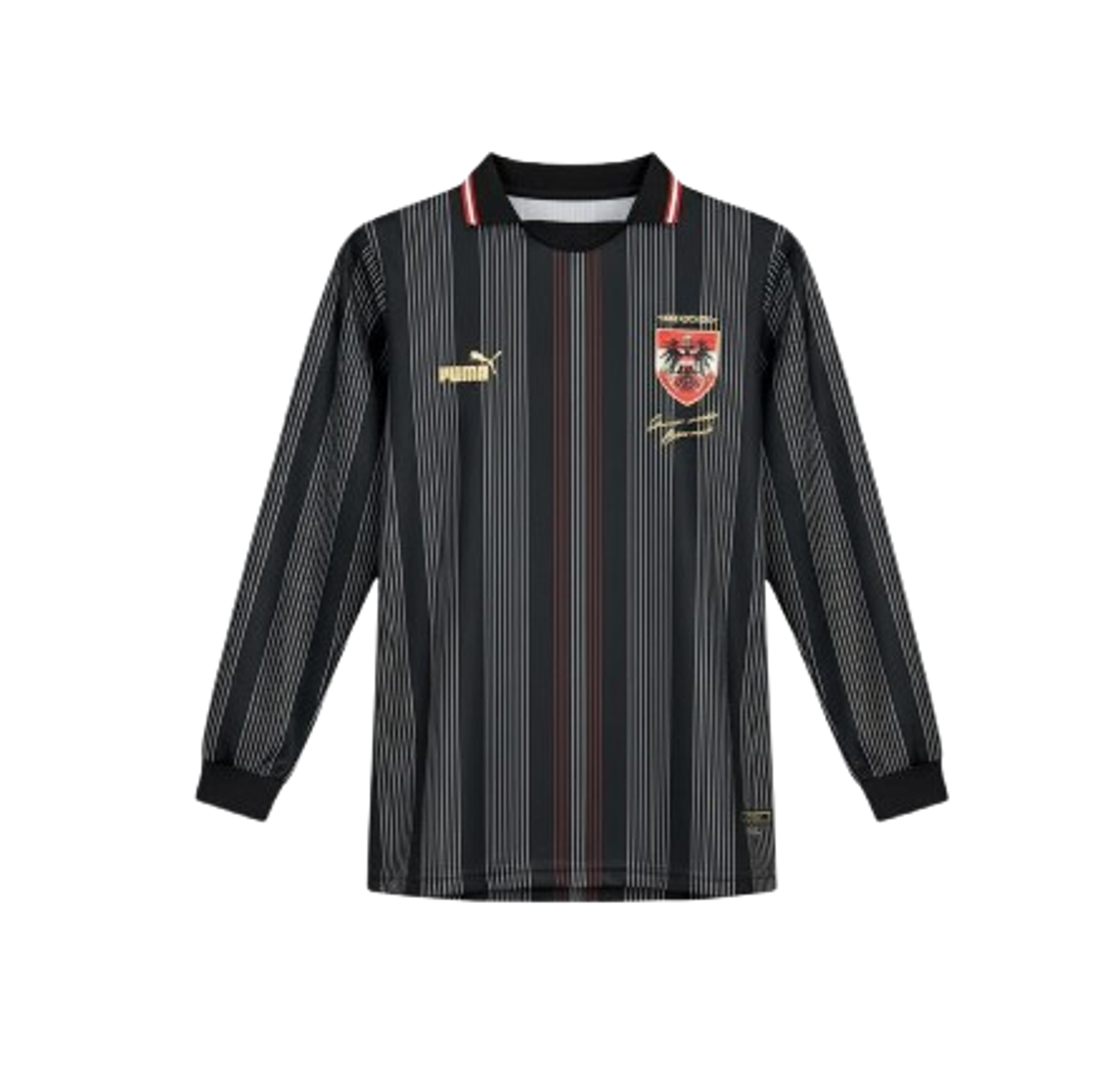 Austria retro 50th Aniversário manga cumprida 2025 1