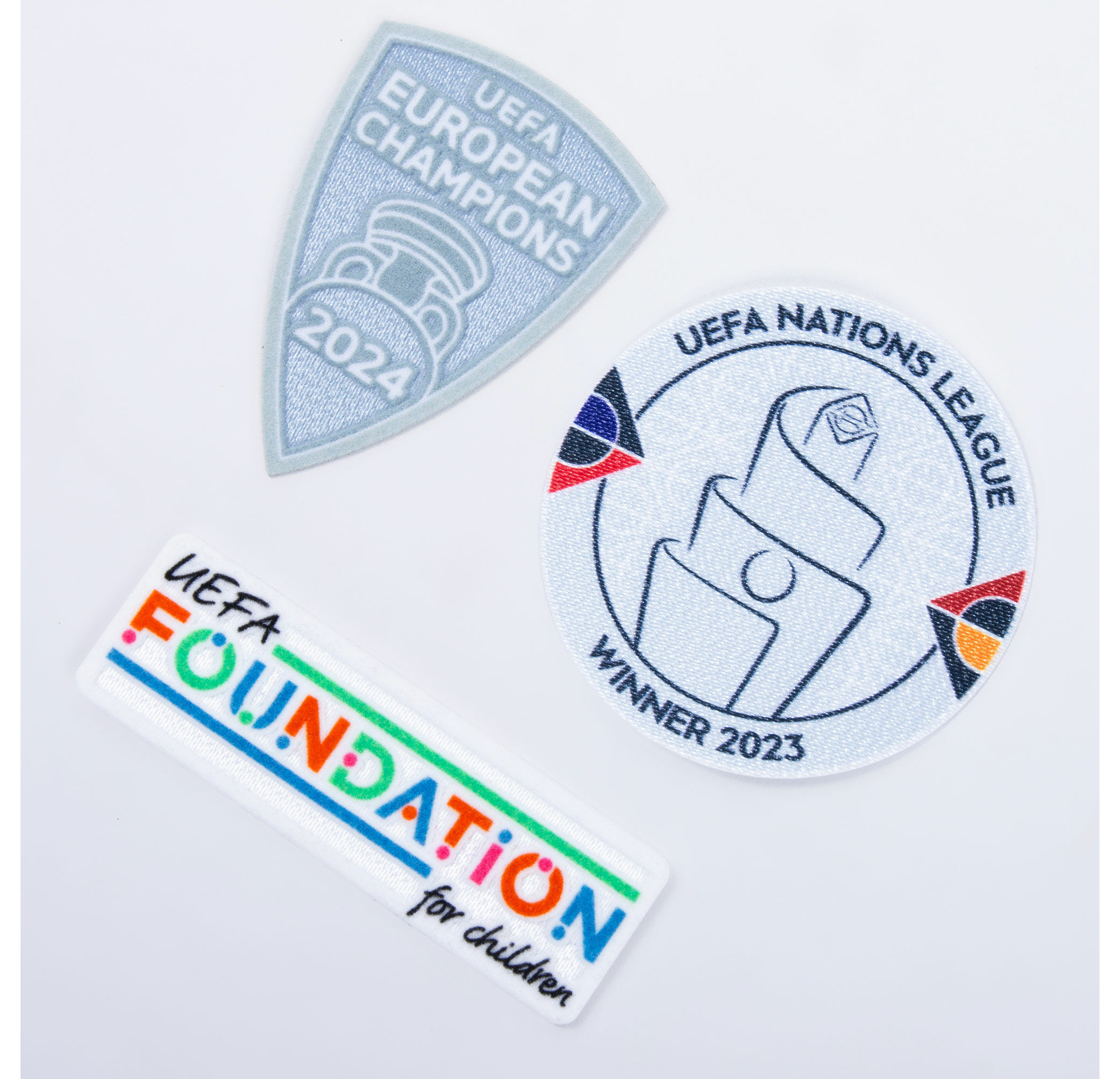 Kit Patchs Espanha Campeão UEFA Nations League 23 & Euro 24 1