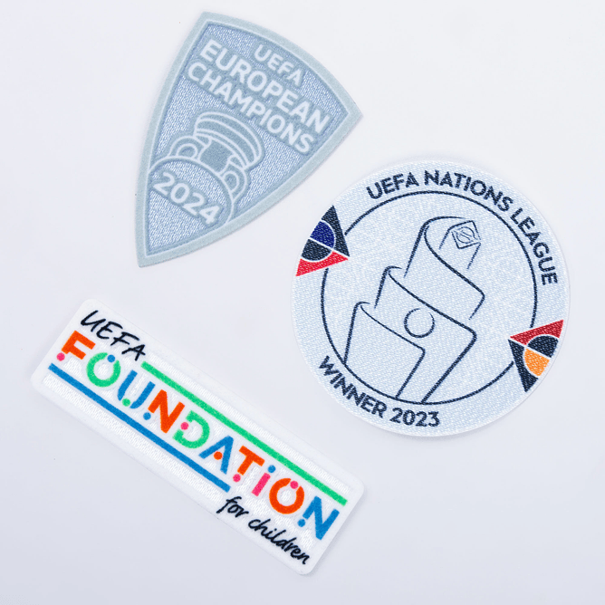 Kit Patchs Espanha Campeão UEFA Nations League 23 & Euro 24 1