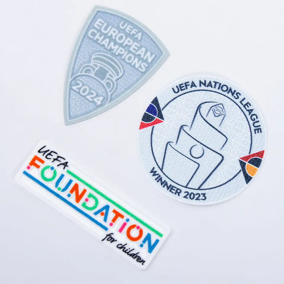 Kit Patchs Espanha Campeão UEFA Nations League 23 & Euro 24 1