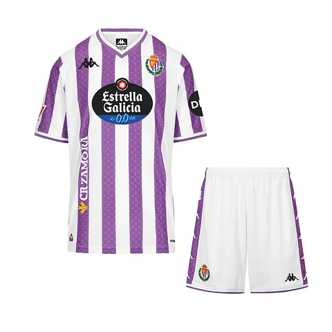 Equipación infantil del Real Valladolid 2025-26