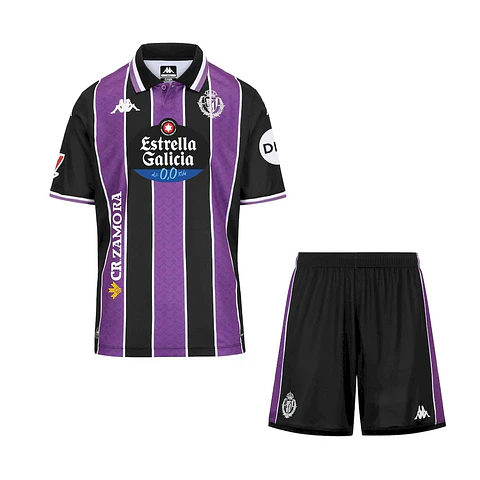 Equipación infantil del Real Valladolid 2025-26