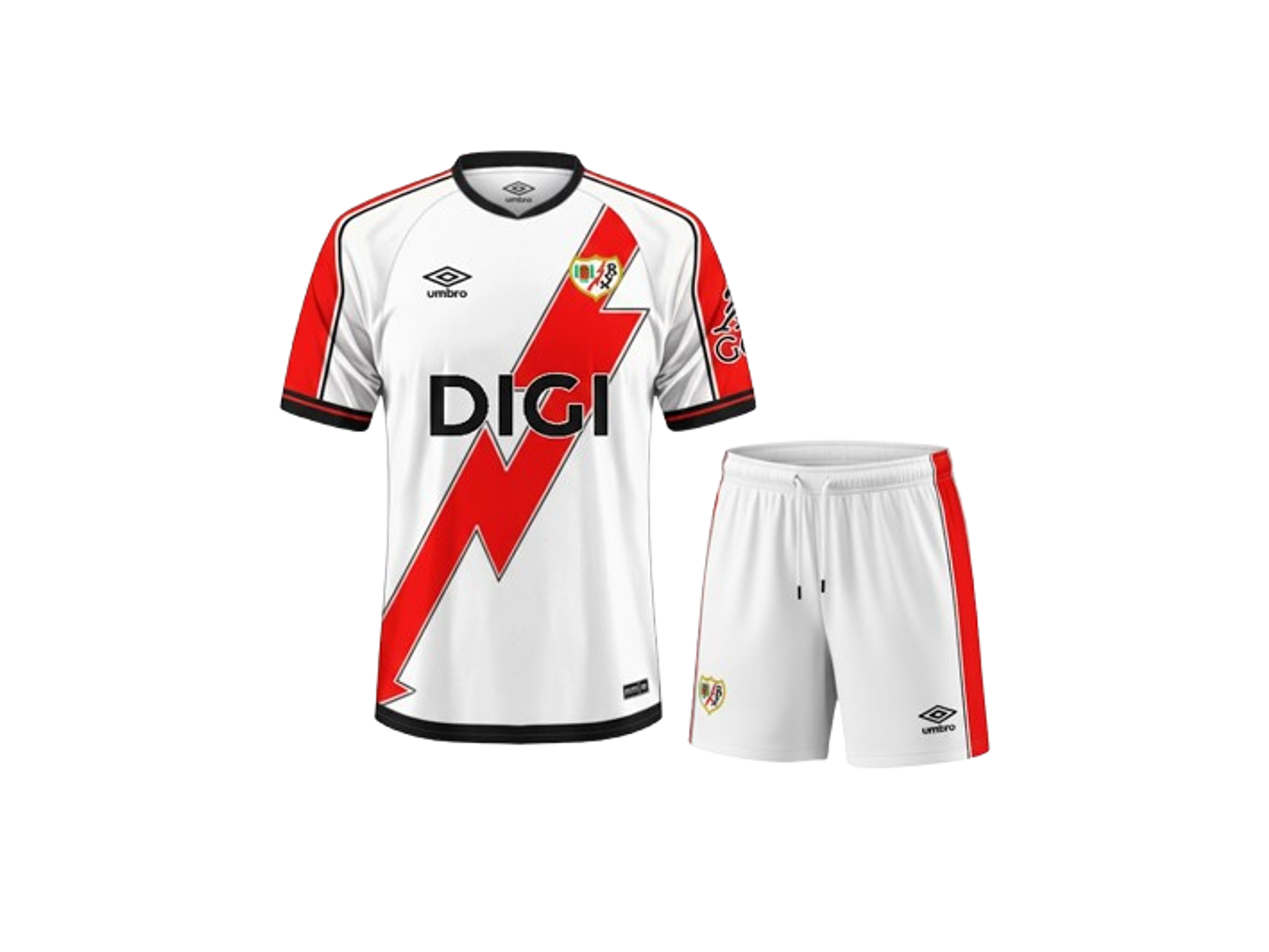 Rayo Vallecano Kit Criança 2025-26 1