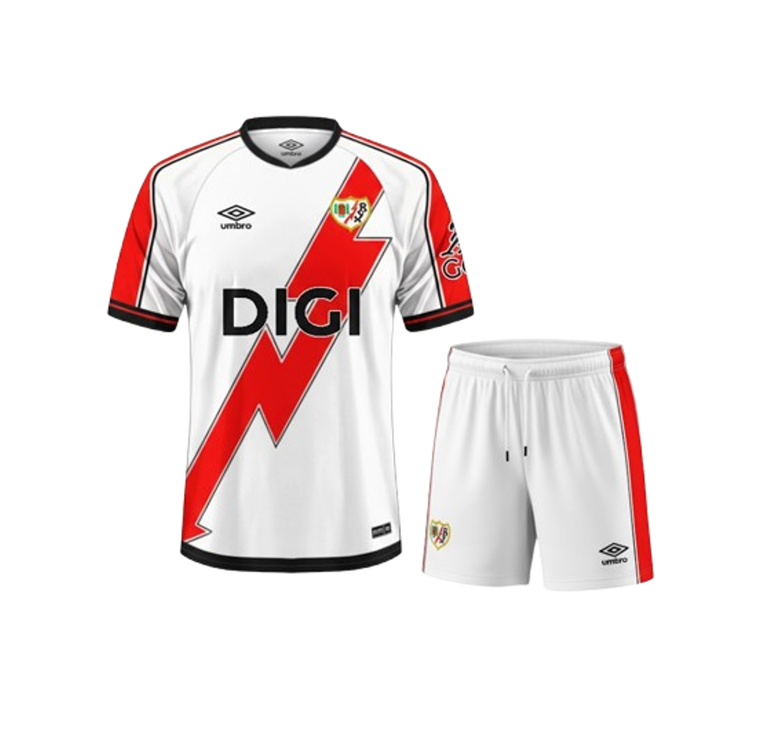 Rayo Vallecano Kit Criança 2025-26 1