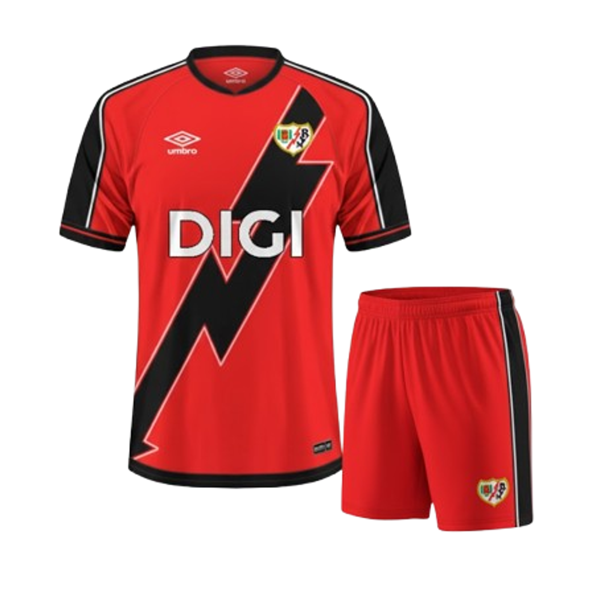 Rayo Vallecano Kit Criança 2025-26 1