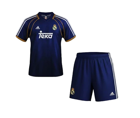 Kit retro del Real Madrid 1998-99 para niños