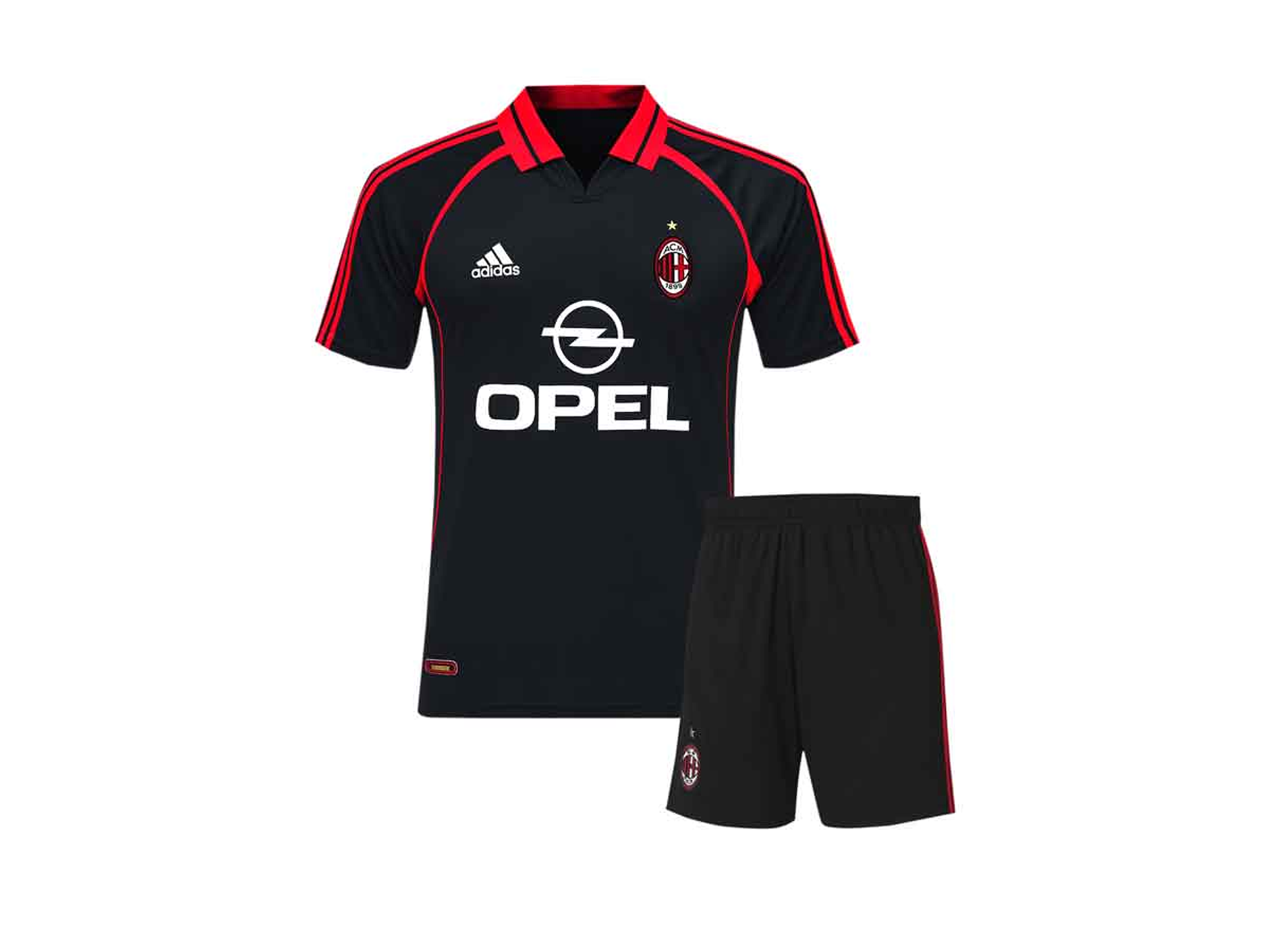 AC Milão Kit Criança Retro 1998-99 1