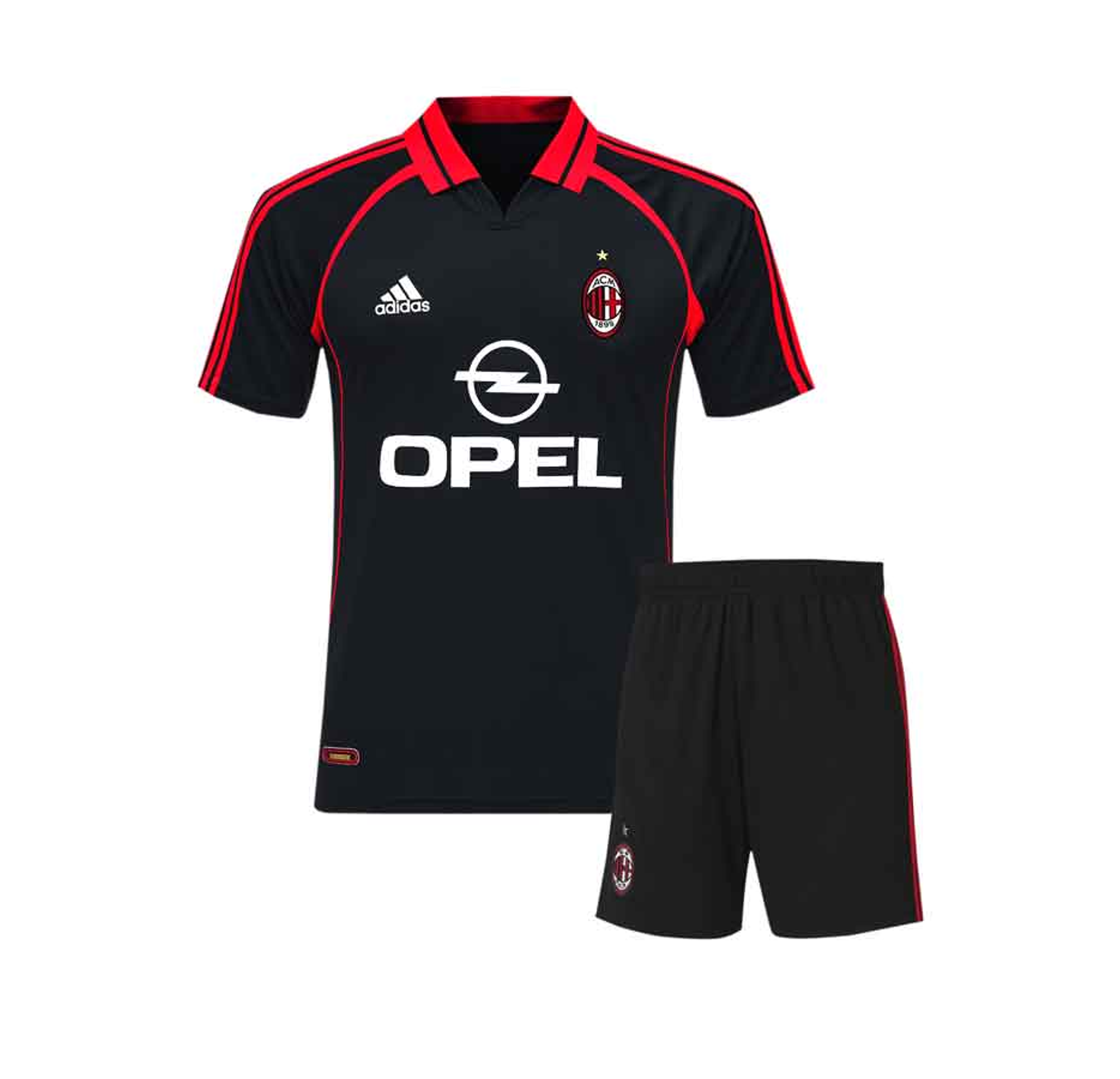 AC Milão Kit Criança Retro 1998-99 1