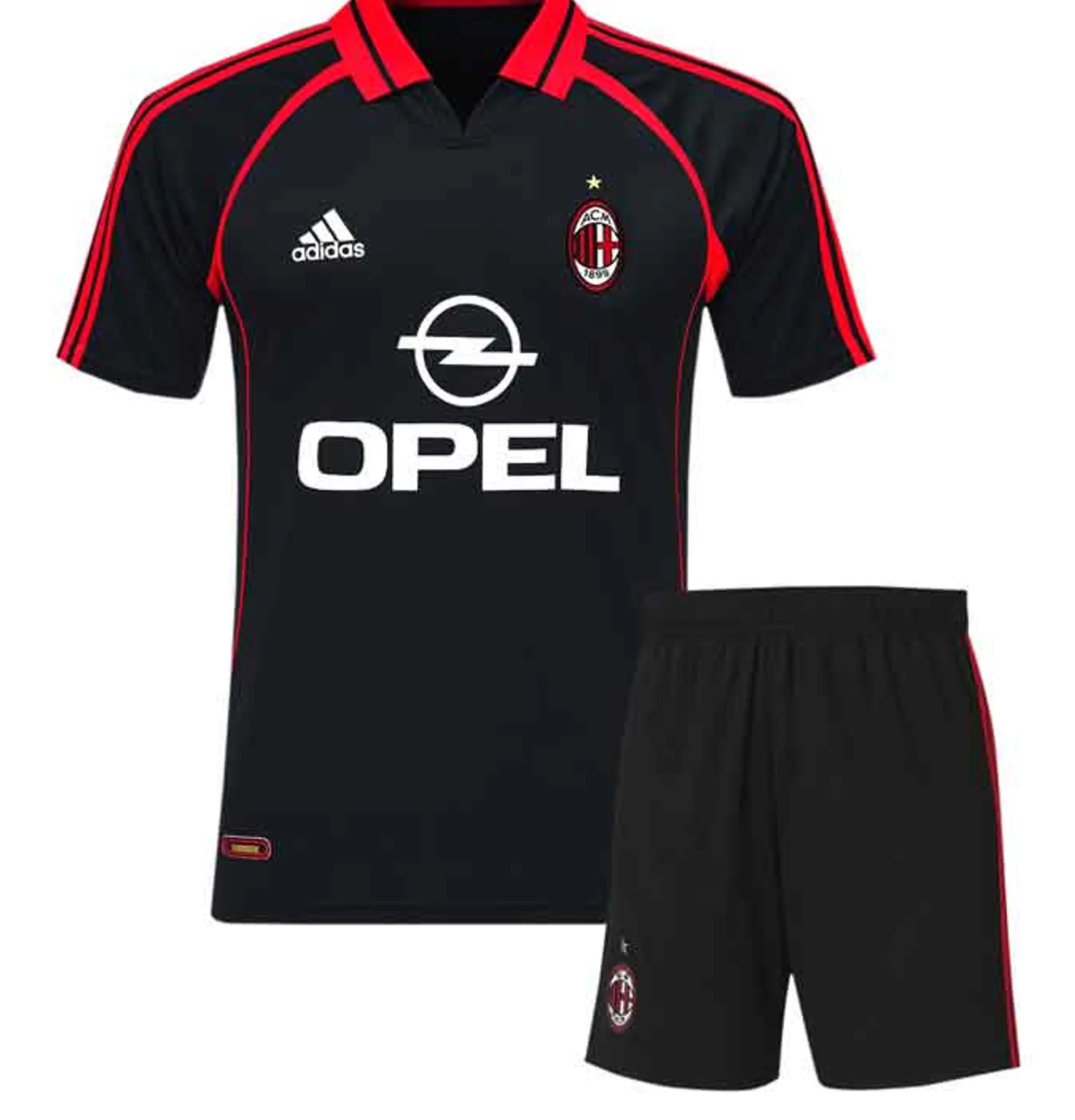 AC Milão Kit Criança Retro 1998-99 1