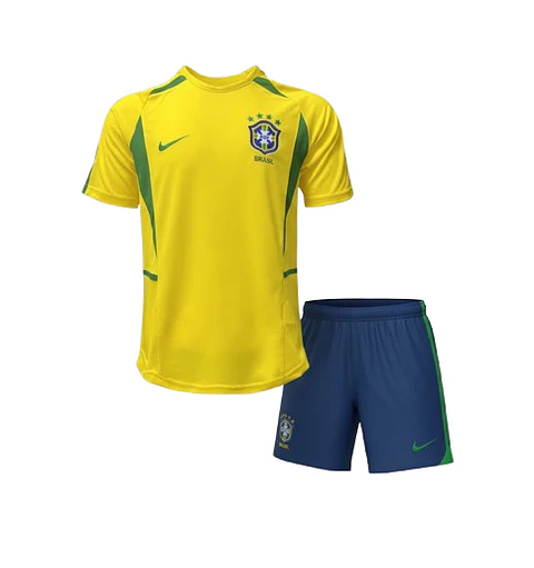 Kit infantil retro de Brasil 2002