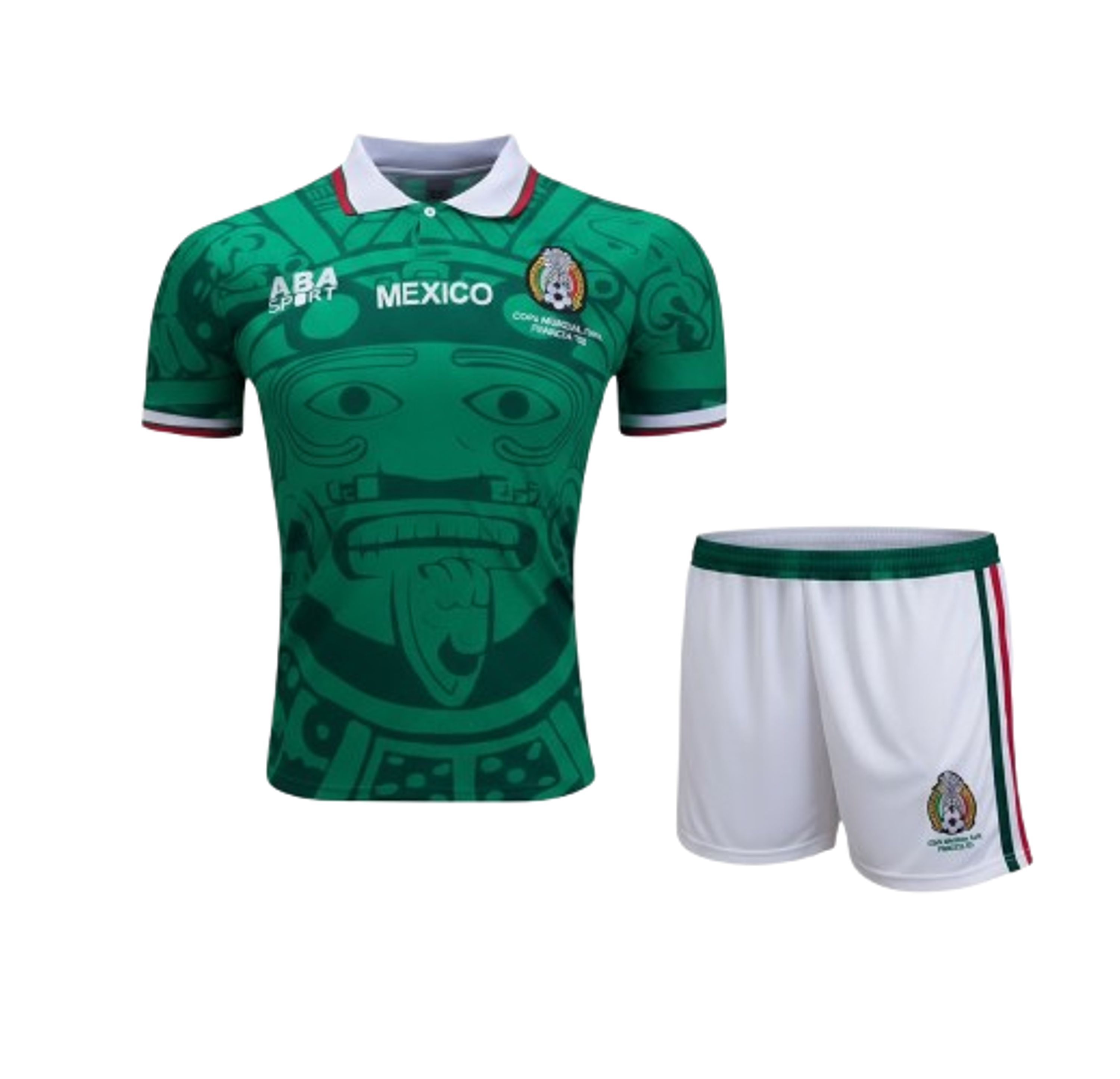 México retro Kit Criança 1998 1