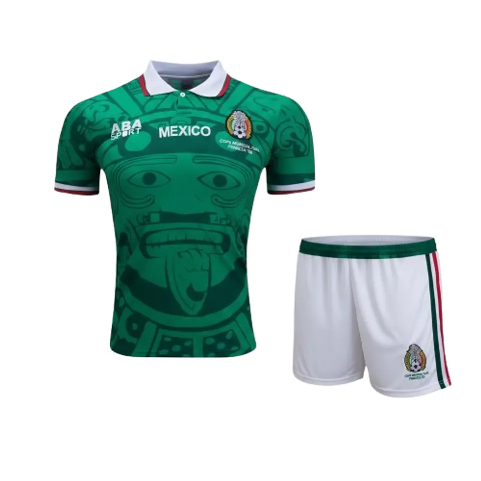 México retro Kit Criança 1998 1