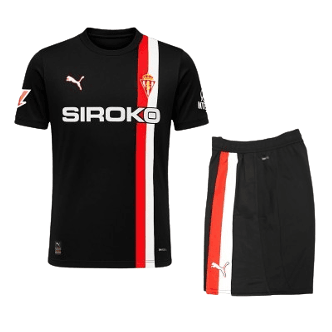 Sporting de Gijon Kit Criança 2025-26 1