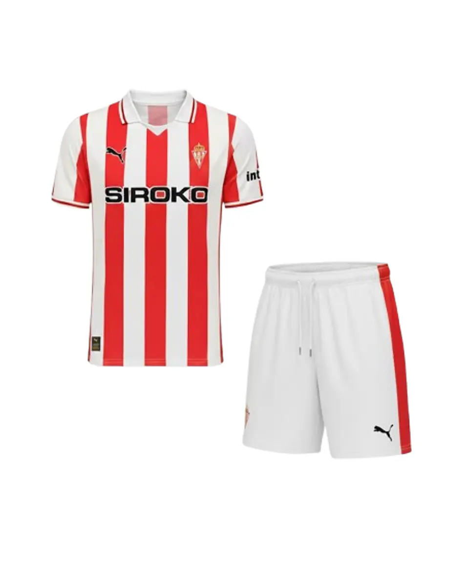 Sporting de Gijon Kit Criança 2025-26 1