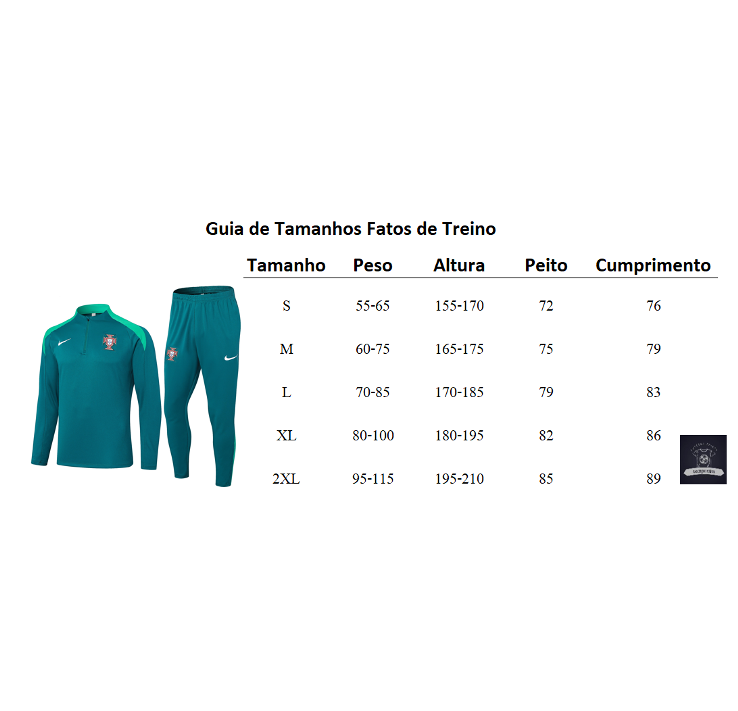 Portugal Fato de Treino 2026 - Zip Completo 5