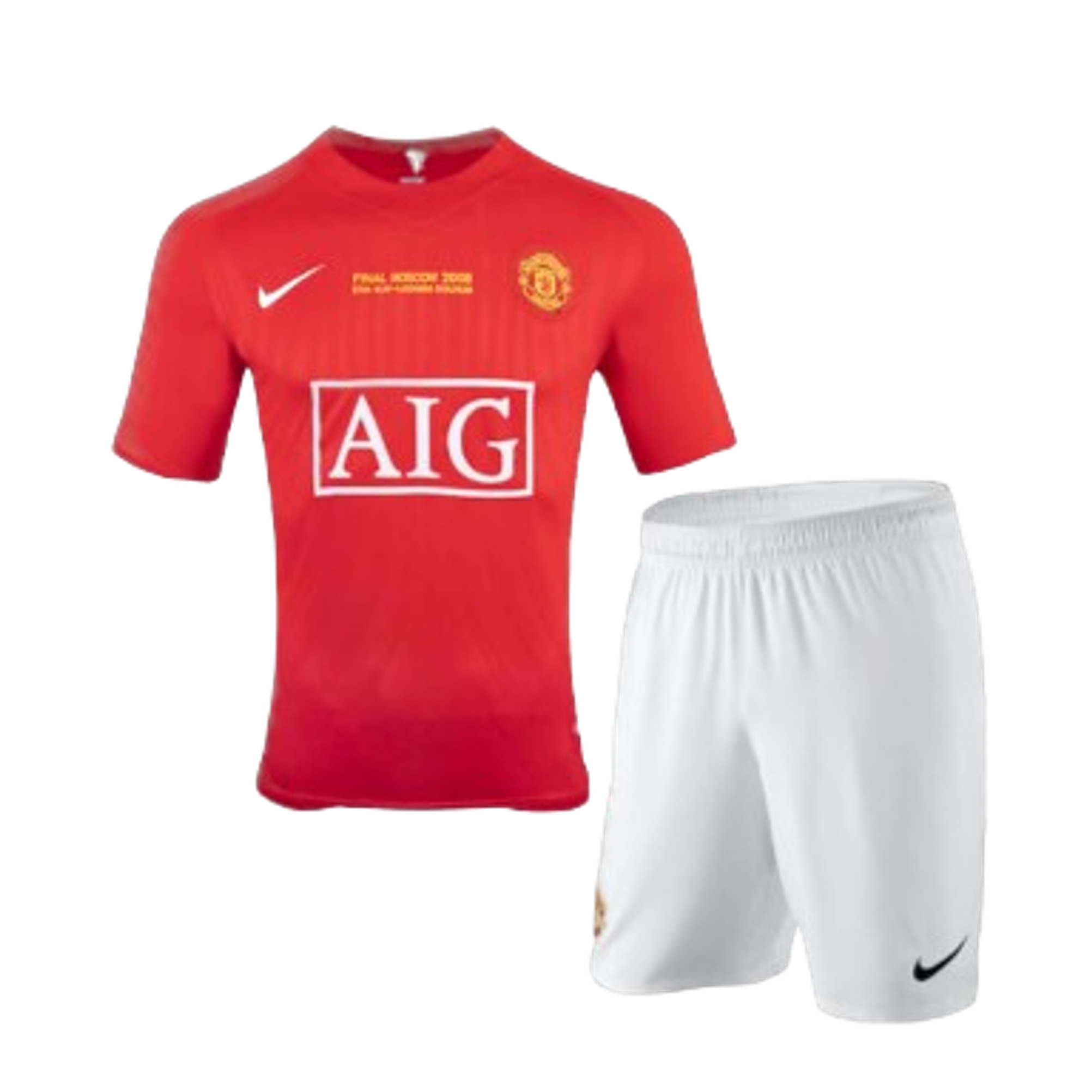 Manchester U. retro Kit Criança 2007-08 1