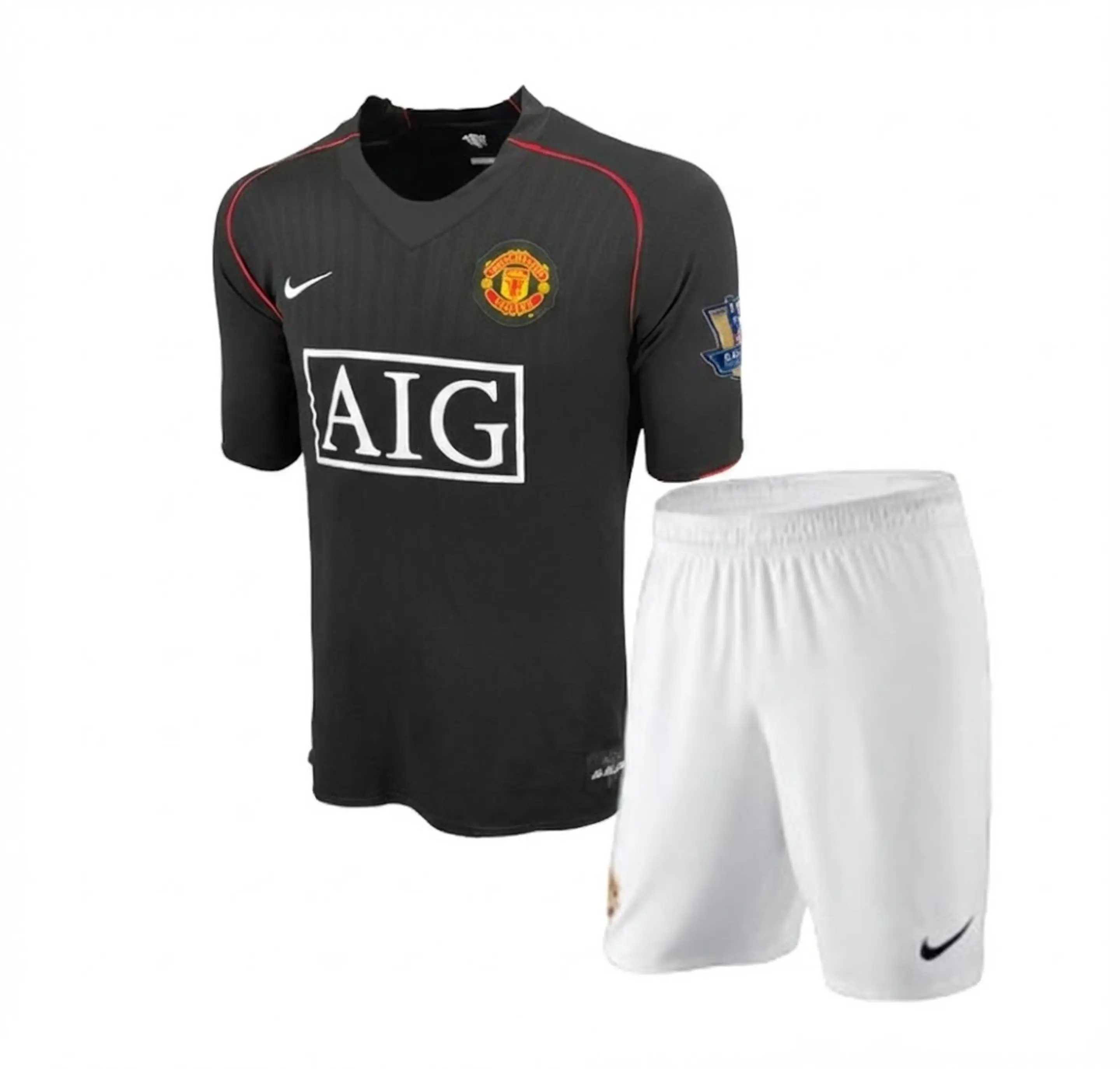 Manchester U. retro Kit Criança 2007-08 1