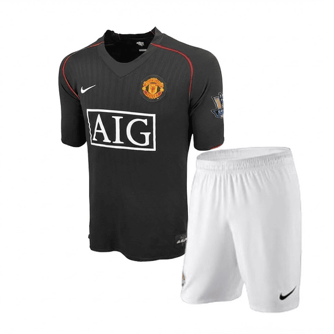 Manchester U. retro Kit Criança 2007-08 1