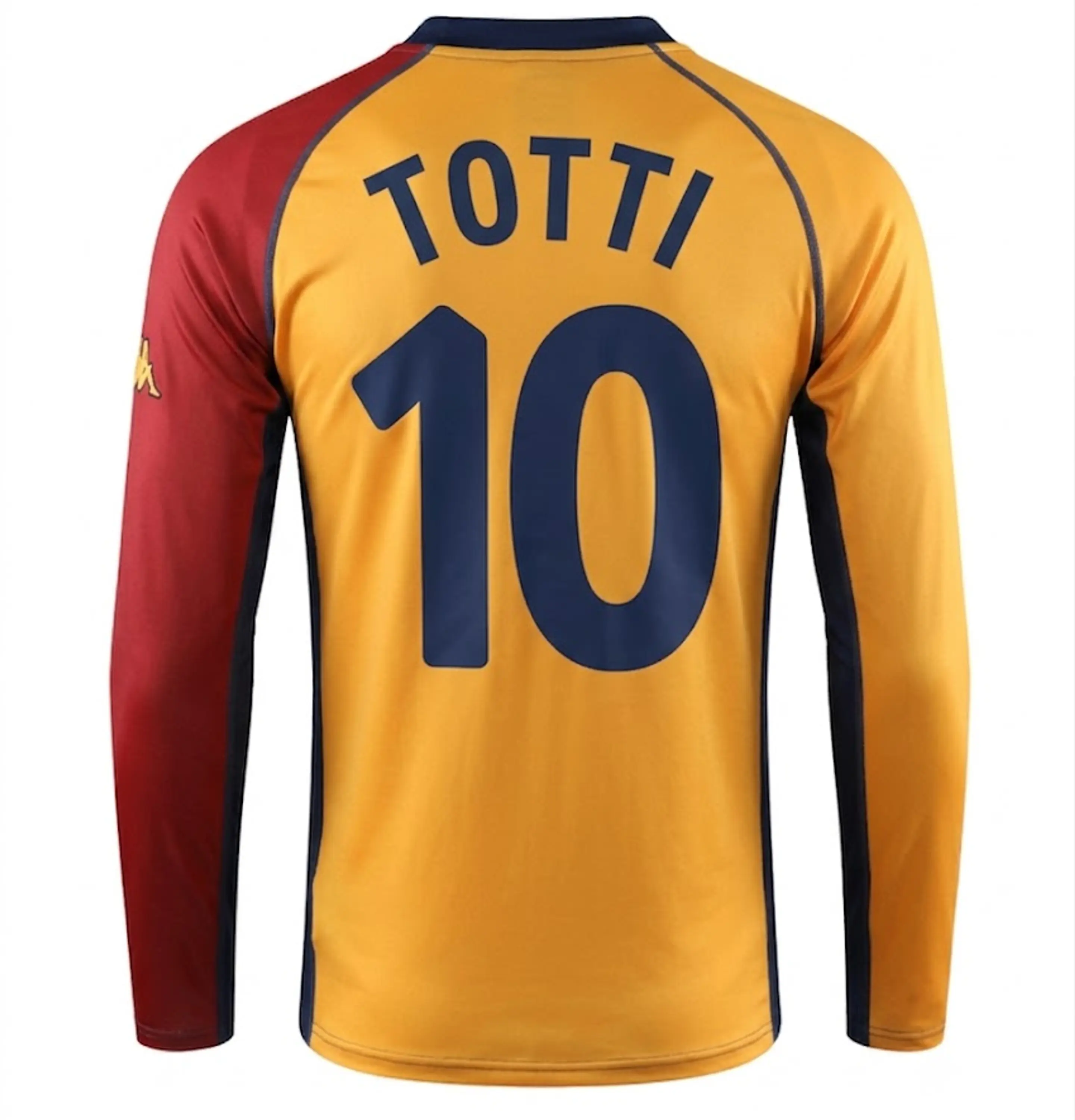 AS Roma retro manga cumprida 2001-02 2