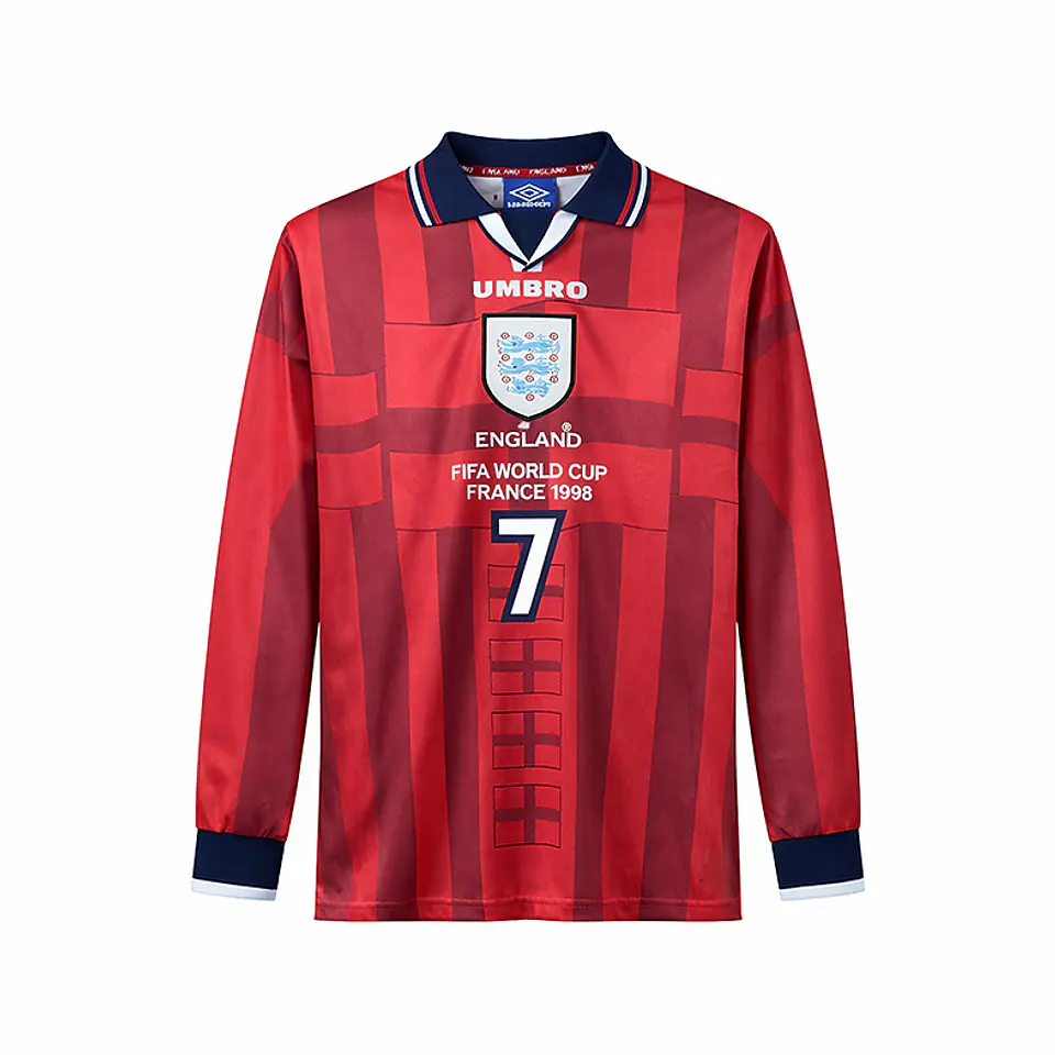 Inglaterra away retro manga cumprida 1994 1