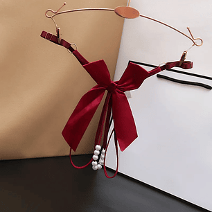 Perly - Bragas con lazo y perlas hilo 