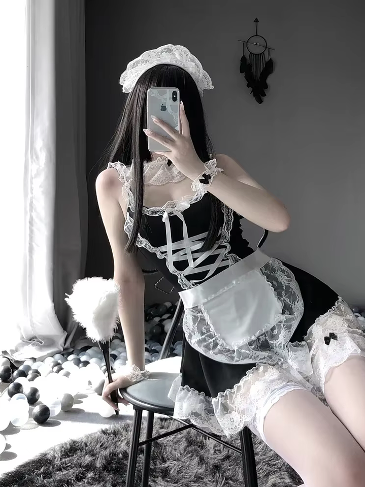 Sexy Lencería Sirvienta Francesa Lolita 4