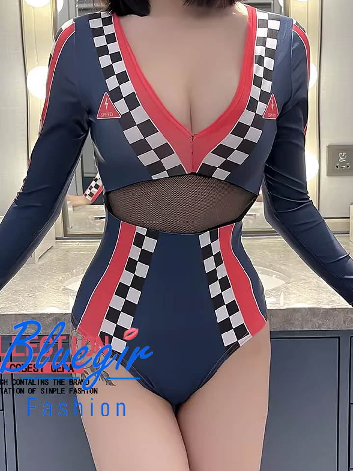 Body de Animadora de autos Traje Anfitriona de Carreras  4