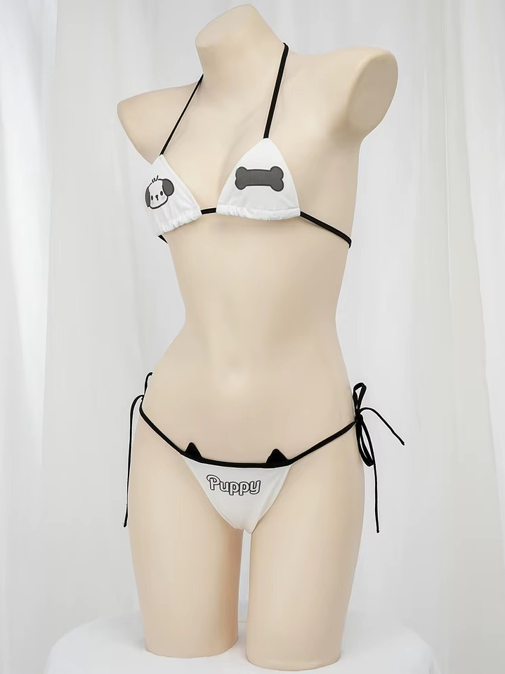 Sexy Bikini de 2 Piezas Estampado Puppy 2