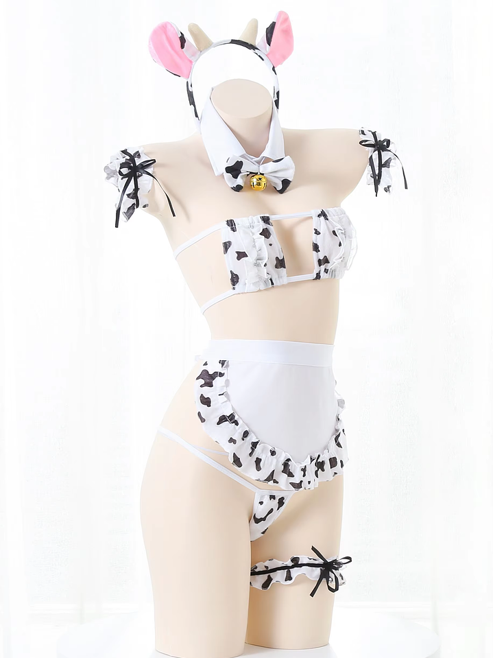 Lenceria disfraz de Vaquita Set Princess Milk Lulu 5