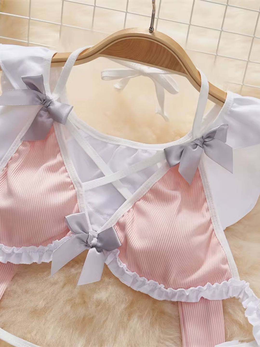 Set Conejita mucama Kawaii Rosita Conie 8