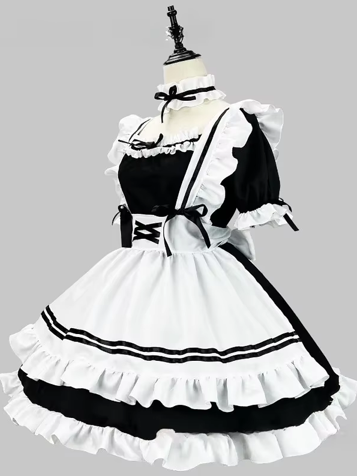 Disfraz Lolita Uniforme De Sirvienta Traje De Cosplay Sexy 5