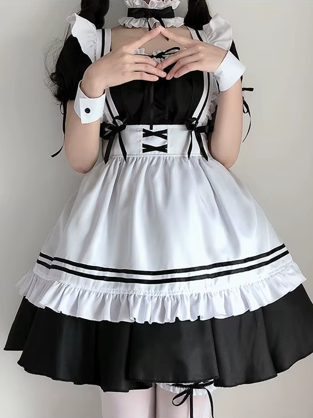 Disfraz Lolita Uniforme De Sirvienta Traje De Cosplay Sexy 3