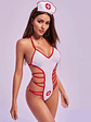 Body Sexy De Enfermera Caliente Kit De Lenceria De Enfermera Blanco - Miniatura 1