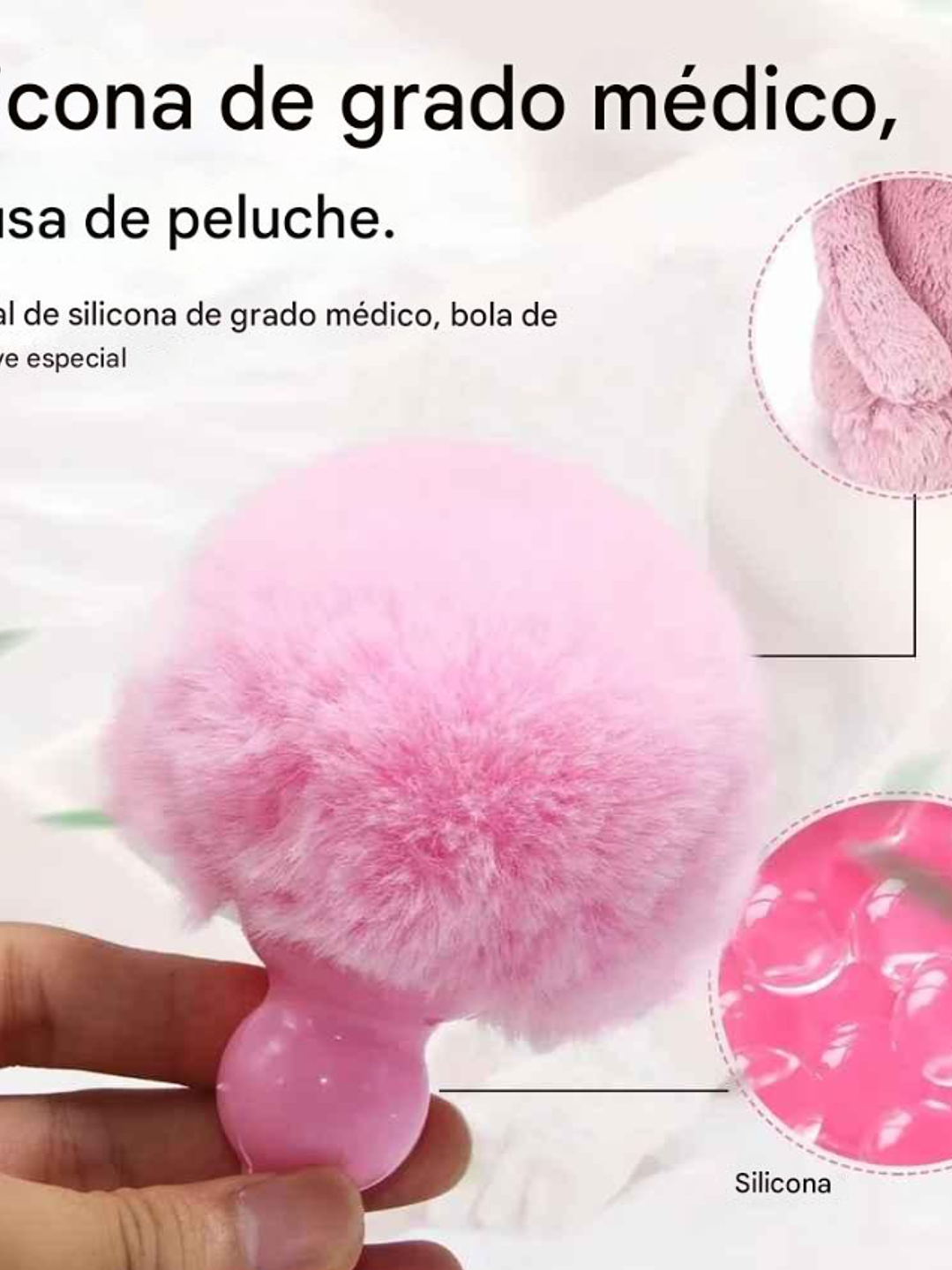 Plug dildo Cola de conejita Ponjosa  5