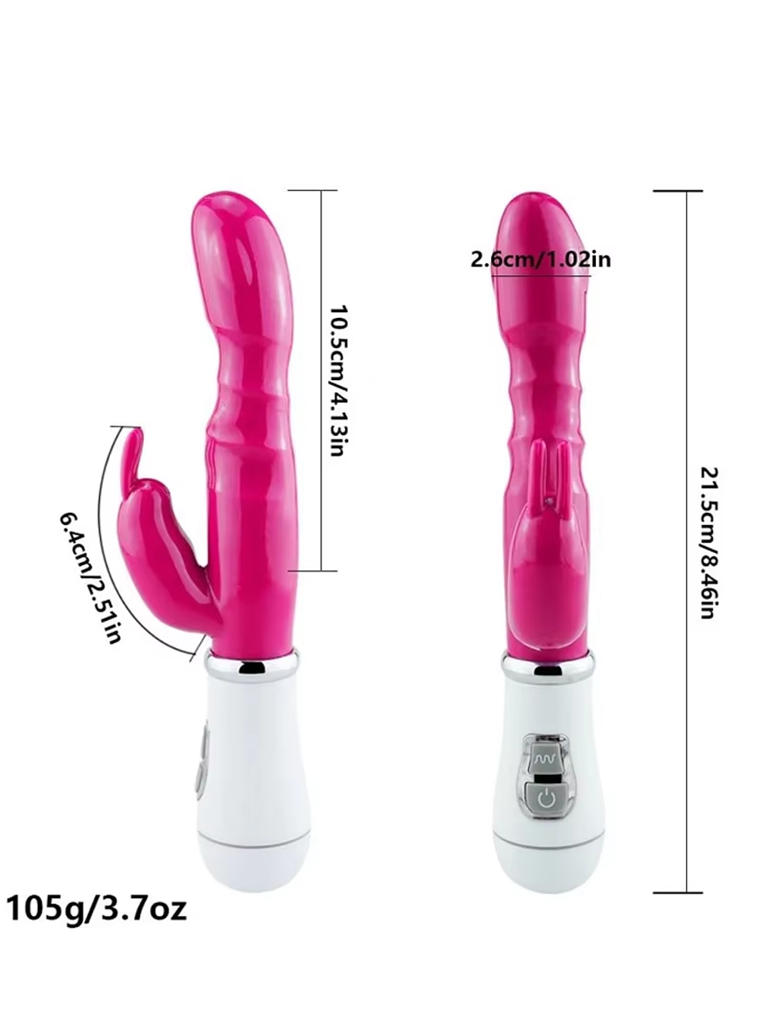 Consolador Vibrador Rabbit a Pilas 10frecuencias 6