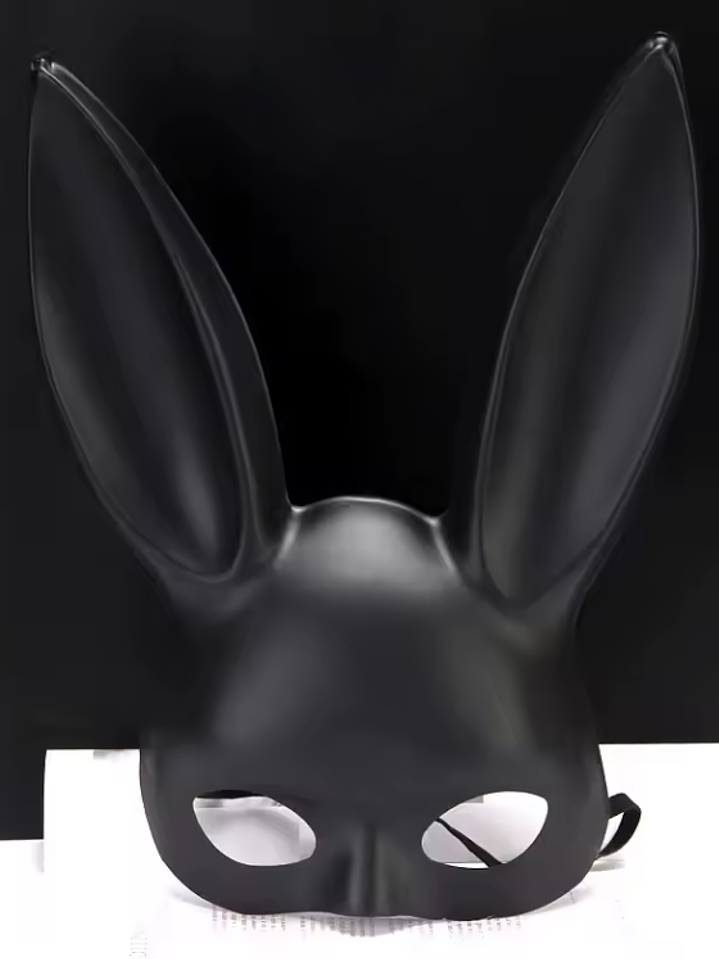 Antifaz Conejita Negra Mate 1