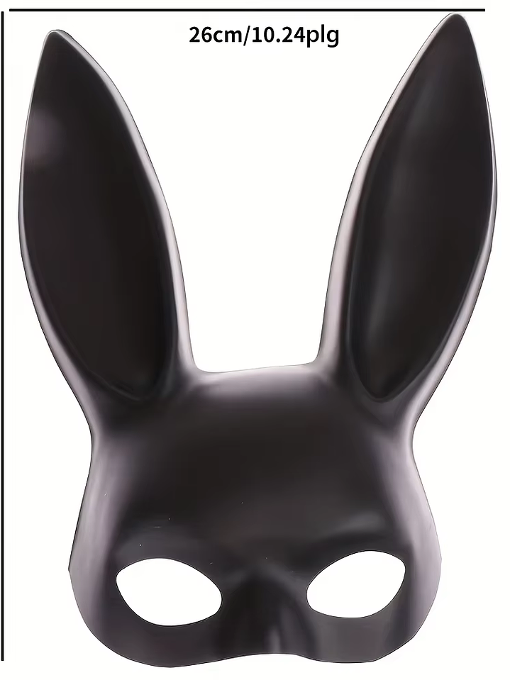 Antifaz Conejita Negra Mate 3