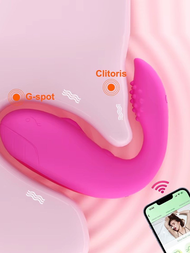 Consolador vibrador estimulante juguete sexual tipo ballena  9