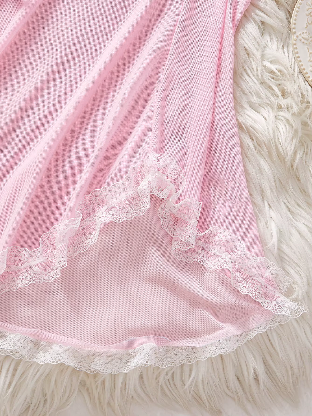 Sensual Babydoll Rosa “Corazones & Besos” 7