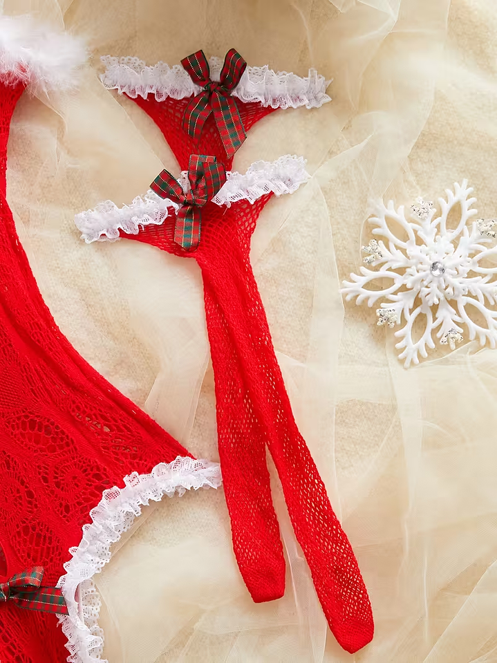 Set de Body Malla Renito Lenceria Navideña - Enciende la magia 3