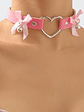 Sweet Heart Gargantilla Choker – Encanto Rosa/ Black - Miniatura 1