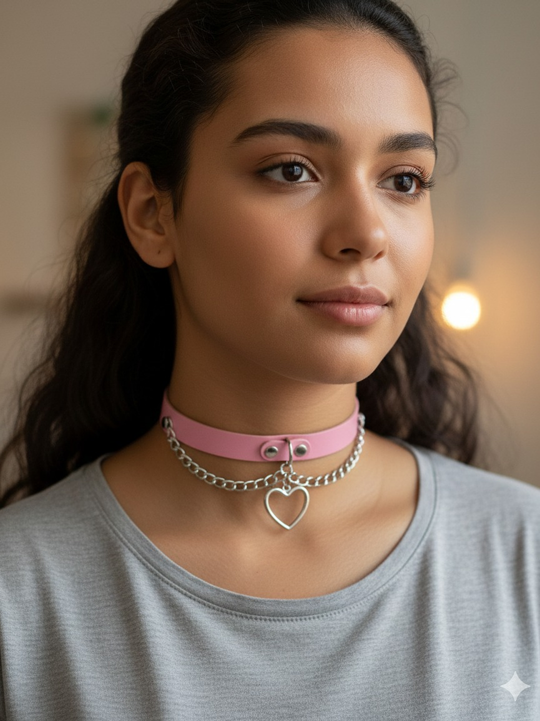 SweetHeart Choker Gargantilla Doble caida - Accesorio 3