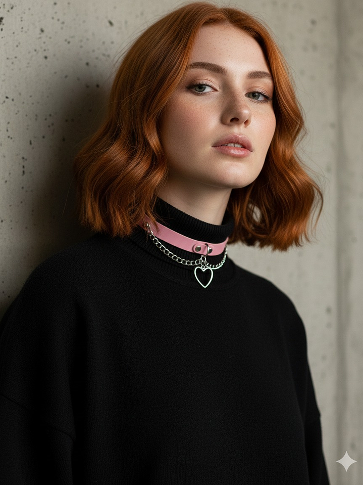 SweetHeart Choker Gargantilla Doble caida - Accesorio 2