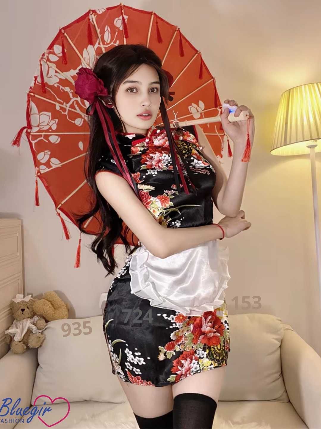 Vestido Quipao Chino Floral -  CherryBloom 2