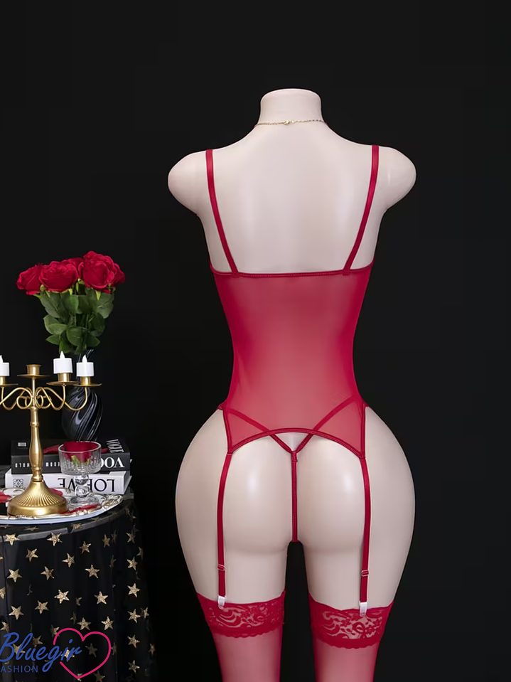 Encaje Rubi Passion – Conjunto de Encaje Portaliga Vino 8