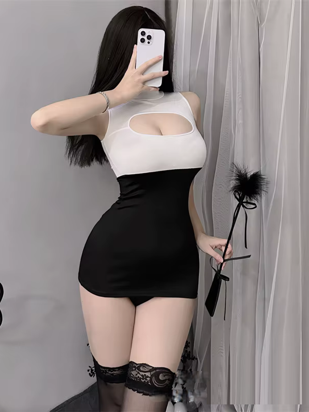 Mini vestido sexy Secretaria Ejecutiva nightdress Elisha 1