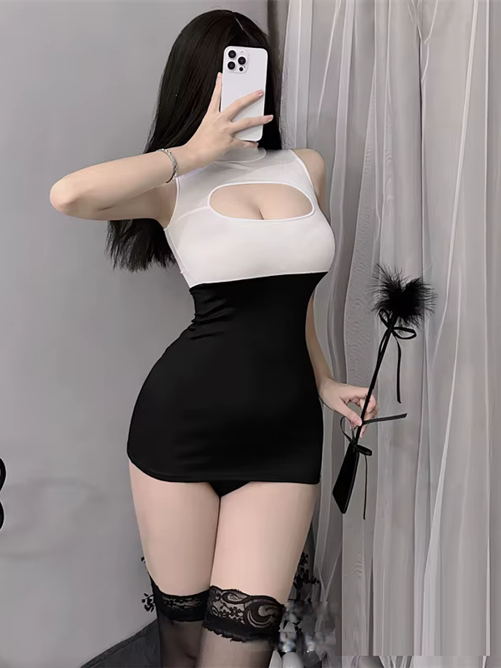 Mini vestido sexy Secretaria Ejecutiva nightdress Elisha 1